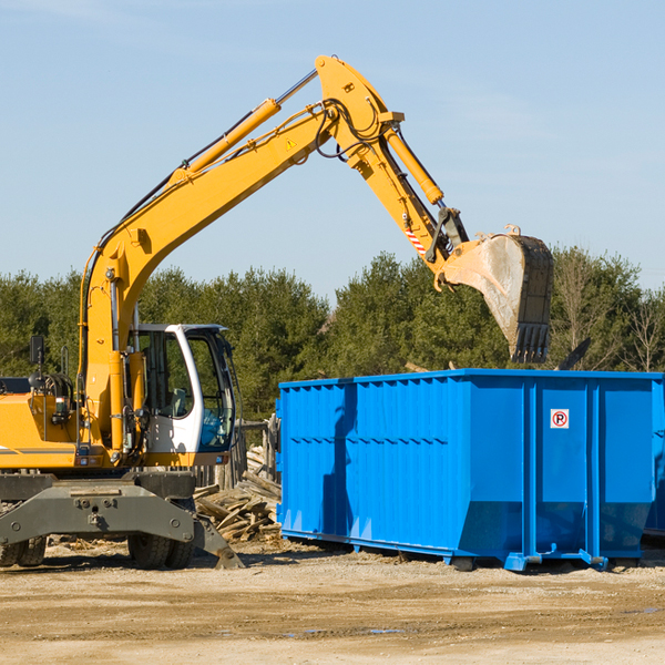 how many times can i have a residential dumpster rental emptied in Trousdale County TN